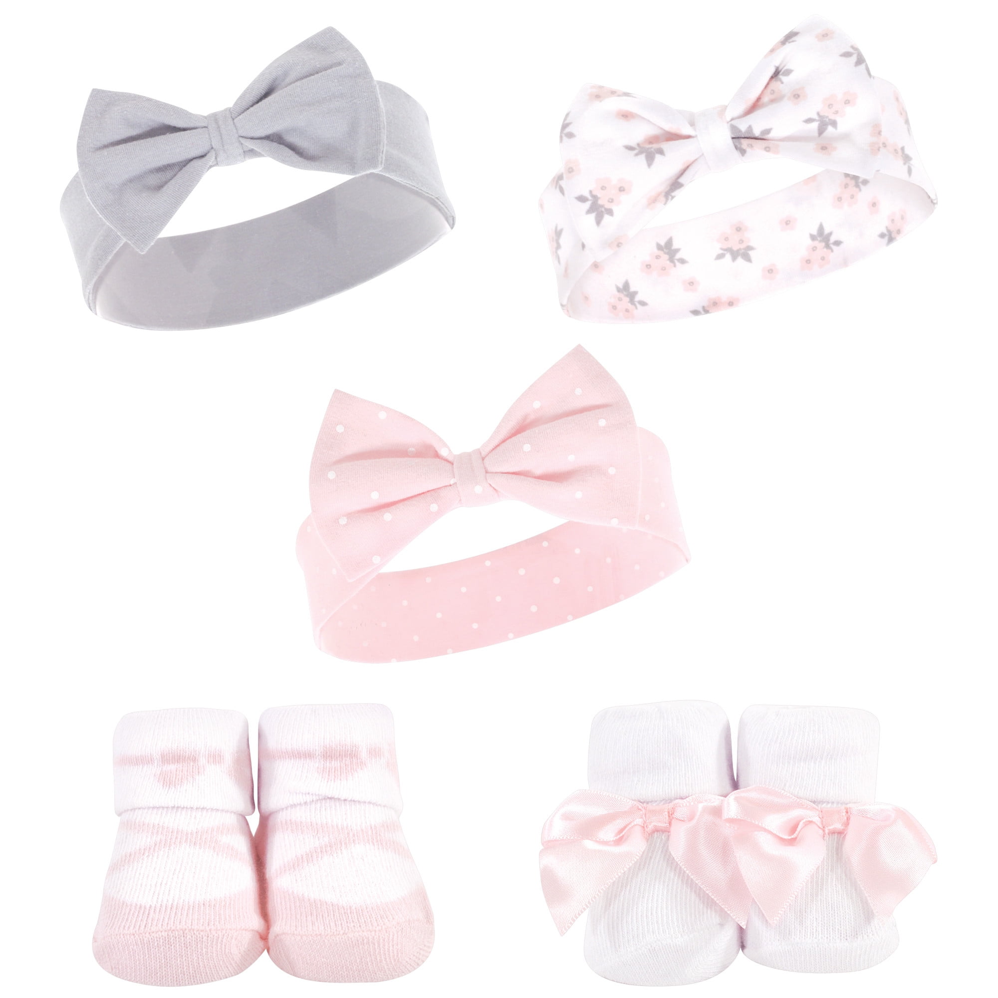 Hudson Baby - Hudson Baby Baby Girl Headband and Socks Set, Ballet, 0-9 ...