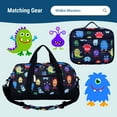 thumbnail image 4 of Wildkin Kids 15 Inch School and Travel Backpack for Boys and Girls (Monsters Black), 4 of 9
