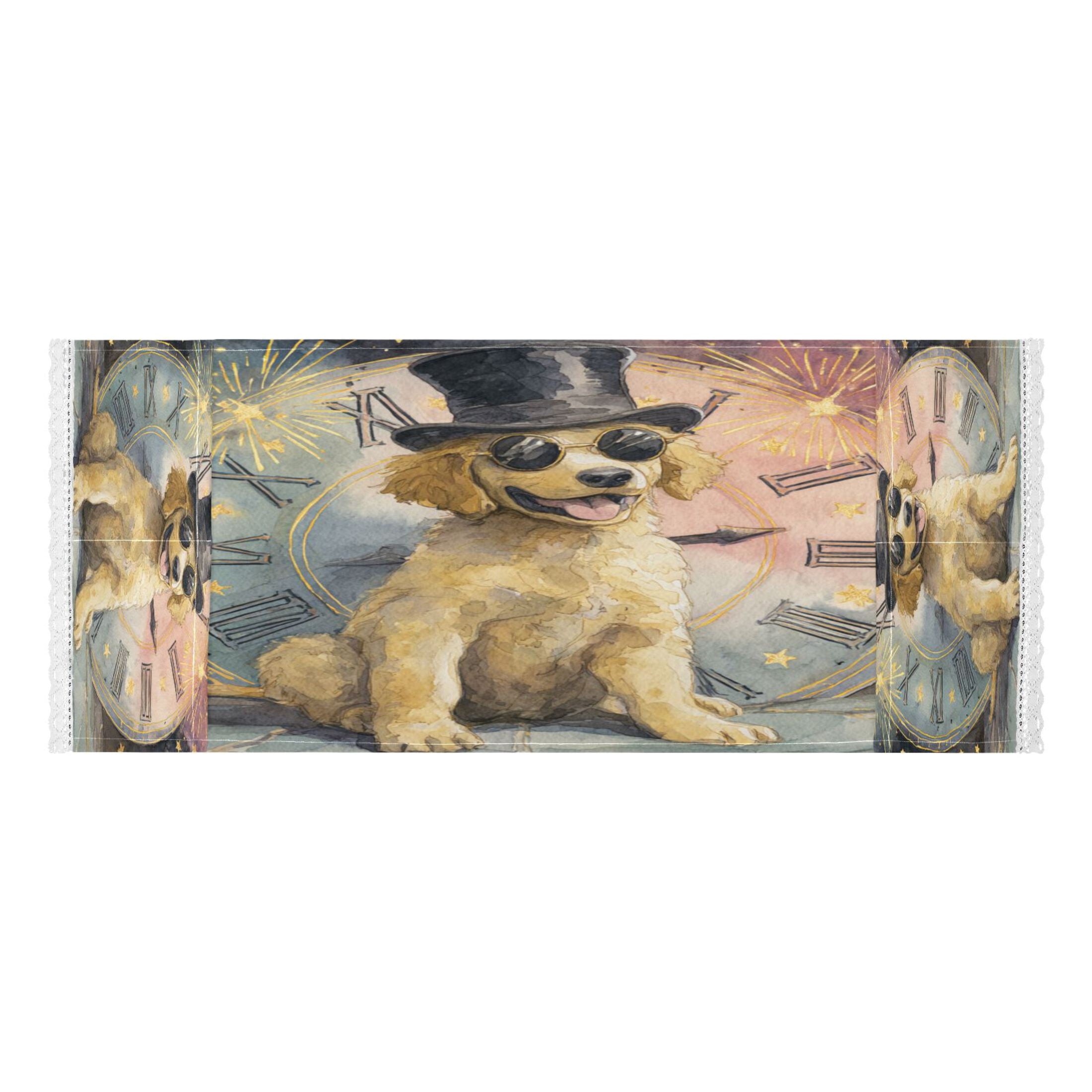Wobogo Golden Retriever Art Washing Machine Cover Dustproof Washer Dryer Cover Waterproof Laundry Room Decorative Protector