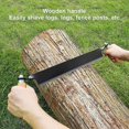 thumbnail image 3 of Draw Knife, Tungsten Steel Wooden Handle Straight Type Safe Durable Draw Shave Knife Woodworking Debarking Hand Tool For Draw Shave Tool(10in), 3 of 5