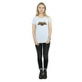 thumbnail image 4 of DC Comics Womens Justice League Movie Batman Logo Textured Cotton T-Shirt, 4 of 5