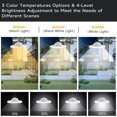 thumbnail image 2 of 100Leds 1200LM Indoor Outdoor Solar Light,3 Mode Solar Hanging Light,Adjustable Solar Panel,4 Brightness, 2 of 4