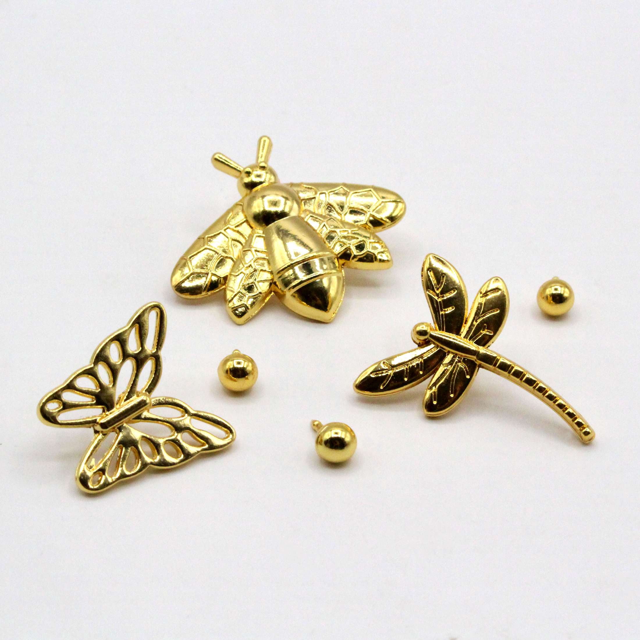 Mainstays Botanical Bug Candle Charms Set for Flute, Pillar, and Votive Candles