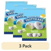 (3 pack) Tastykake Key Lime Mini Donuts, Key Lime Flavored Powdered Donuts, 10 oz, 1 Count, Shelf-Stable