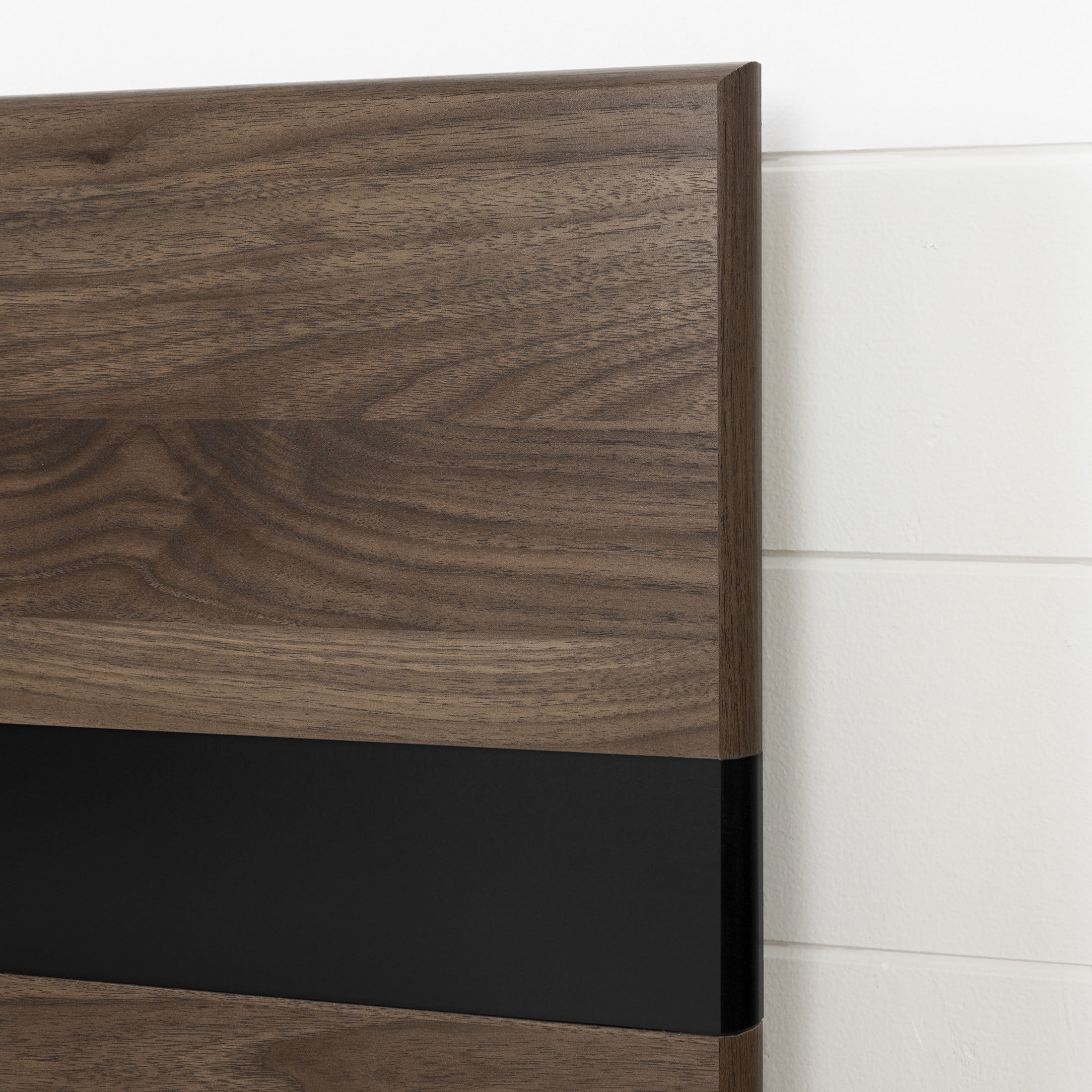 South Shore Flam, Scandinavian Bed, Queen Brown