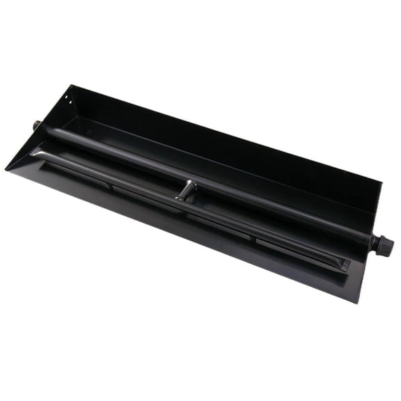 Americangaslogs 18–24 inch Indoor Vented Gas Logs Set with Stainless Steel Rectangular Two-Pipe Burner Pan, Appearance Patent Applied for Natural Gas or Propane Fireplaces