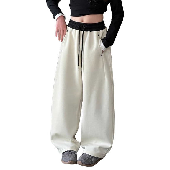 JLMSPLWG Baggy Sweat Pants Toddler Pants 3t Tan Pants Fun Pants Preppy Clothes 3t Toddler Girl Clothes Childrens Clothes, Beige 11-12 Years