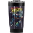 thumbnail image 1 of Superman Through The Rubble Stainless Steel Tumbler 20 oz Coffee Travel Mug/Cup, Vacuum Insulated & Double Wall with Leakproof Sliding Lid | Great for Hot Drinks and Cold Beverages, 1 of 7