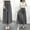 #300-Dark Gray, variant on Woman Chiffon Pleated Wide Leg Pants, Lightweight and Loose Fit, Casual and Versatile for Daily Wear and Leisure Activities