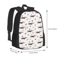 thumbnail image 3 of Vsdgher Dachshund Dog Print Backpack for Women Men School Bookbag with Laptop Compartment for College Work Travel, Simple Fashion Casual Daypack, Fit 15" Laptop, 3 of 8