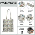 thumbnail image 5 of Watercolor Butterfly Floral Canvas Tote Bag – Romantic Nature-Inspired Reusable Cotton Shopping Bag with Artistic Fantasy Garden & Starry Sky Design for Women, Teens, Aesthetic Gift Lovers, 5 of 7
