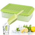 thumbnail image 1 of Cubito de Hielo: Molde para Cubitos de Hielo - Bandeja para Cubitos de Hielo con Tapa - Cubitera para Hielo, 1 of 5
