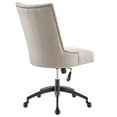 thumbnail image 4 of Modway Empower Channel Tufted Fabric Office Chair in Black Beige, 4 of 9
