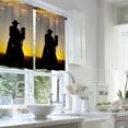 thumbnail image 2 of LALILO Kitchen Curtains and Valances Set of 3 36" Cowboy Window Treatment Tiers for Window Decor, 2 of 5
