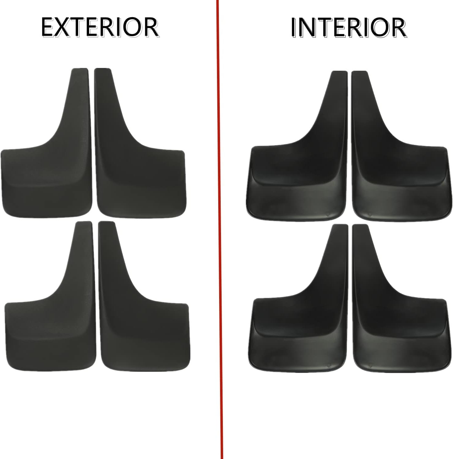 Kojem Mud Flap for 2001-2014 Chevy Chevrolet Silverado Tahoe Avalanche Suburban Replace for 19213393 Splash Guard 4PCS