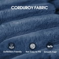 thumbnail image 6 of MAYEERTY 118.2" Cloud Corduroy Sofa, Deep Seat Double-Layer Design, Removable Cushion No Assembly, DIY Combination, Blue, 6 of 7