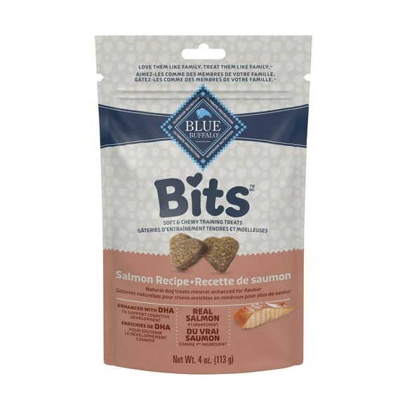 Blue Buffalo Blue Bits Gâteries molles et moelleuses pour chiens, recette de saumon savoureux, sac de 113 g