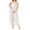 AA-Beige, variant on QATAINLAV Jumpsuits for Women Loose Fit Sleeveless Strap Playsuit Summer Cotton Linen Bib Overalls Solid Color Onesie Pants with Pockets Beige S Dollar Sales