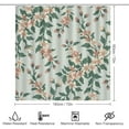 thumbnail image 2 of Shower Curtain Sets with Rugs, Beige and Brown Vintage Leaf Pattern Printed on Cute Shower Curtain Sets with Rugs, Perfect for Bathroom Hotel Dorm Spa Home, 72 x 72 inches, 2 of 8