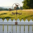thumbnail image 4 of ELAYARD Brown Stainless Steel Metal Bird Wall Decor Weathervane for Outdoor Garden Decoration, 4 of 6
