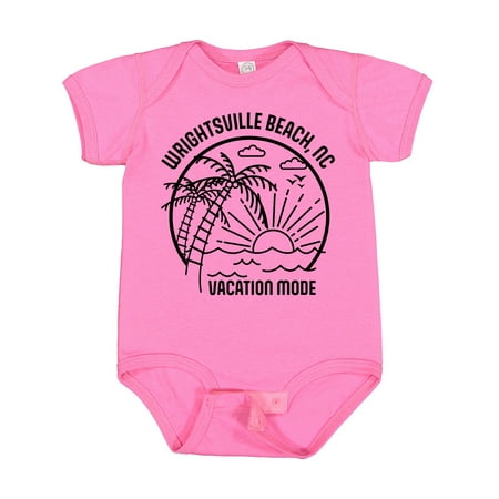 

Inktastic Summer Vacation Mode Wrightsville North Carolina Gift Baby Boy or Baby Girl Bodysuit