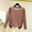 Khaki, variant on Elvqul Womens Spring Tops Thermal Shirts Long Sleeve Pink Solid Color Base Underwear Tops for Juniors