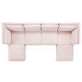 thumbnail image 4 of Modway Ardent 6-Piece Performance Velvet Sectional Sofa in Pink, 4 of 11