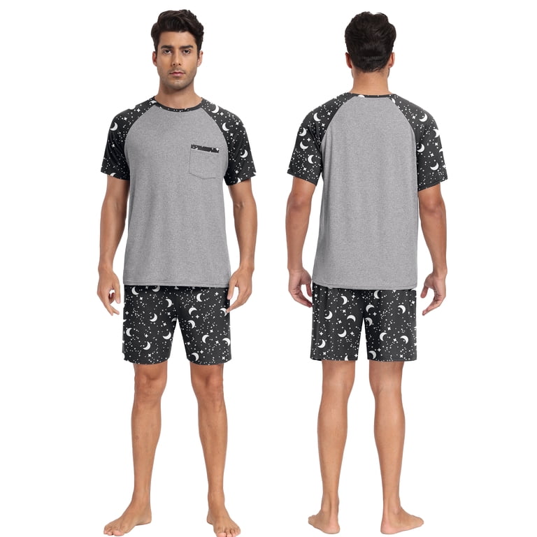 Mintreus Men's Raglan Pajama Set with Shorts photo 5