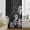 Black White, variant on Dandelion Sheer Curtains 45 Inches Long for Living Room/Bedroom, Black White Modern Country Rustic Plants Rod Pocket Voile Kitchen Curtains & Drapes Window Treatment 1 Panel, 52"W x 45"L