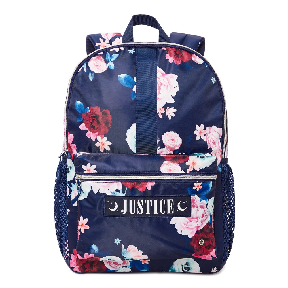 Justice Justice Kids Girls' Floral Print Navy Backpack