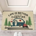 thumbnail image 2 of Camper RV Travel Trailer Door Mat, Camping Rug Decor for Campervan Caravan Motorhomes, Funny Gift for Campers - Life is Better Around The Campfire, 2 of 6