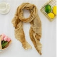 thumbnail image 2 of UTSJKR Linen Scarf for Women Lightweight Summer Wrap Cotton Shawl Beach Travel Pashmina Gauze Tie Dye Casual Thin Scarf Yellow, 2 of 2