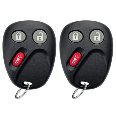 Replacement Car Key Fob Keyless Entry Remote Control Transmitter 3 Button for Chevrolet LHJ011 (Pack of