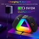 thumbnail image 3 of Base de carga para 4 mandos compatible con Switch 2 JoyCons, USB-C y 7 modos de luz RGB, 3 of 8