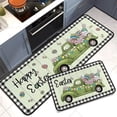 thumbnail image 6 of HongHeng Easter Eggs Bunny Kitchen Rugs Set 2Pcs Non-Slip Spring Kitchen Floor Rug and Mat Cushioned Kitchen Runner Rug for Holiday Bedroom Restaurant Decorations, 6 of 6
