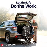 Rubicon DL01 Electric Lift for Wheelchairs & Mobility Scooters  Powerful 5000N Motor, Lightweight Folding Loader, Rechargeable, 110 lbs Capacity, Compact Trunk Loading Solution