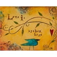 thumbnail image 2 of Kinnison, Carolyn 18x15 White Modern Wood Framed Museum Art Print Titled - Love is Spoken Here, 2 of 4