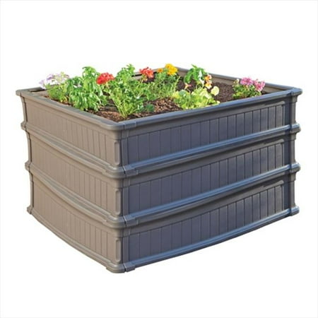 Lifetime 4 x 4 Raised Garden Kit 3 Beds Walmart com Lifetime 4 x 4 Raised Garden Kit 3 Beds Walmart com