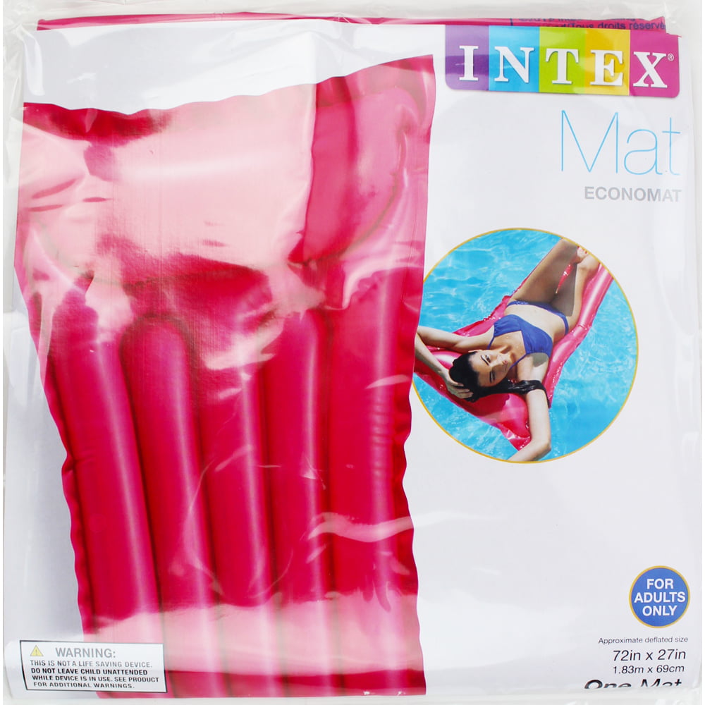 Color Pink Intex Econo Pool Mat Float For Adults Only  Size 72/" x 27/"