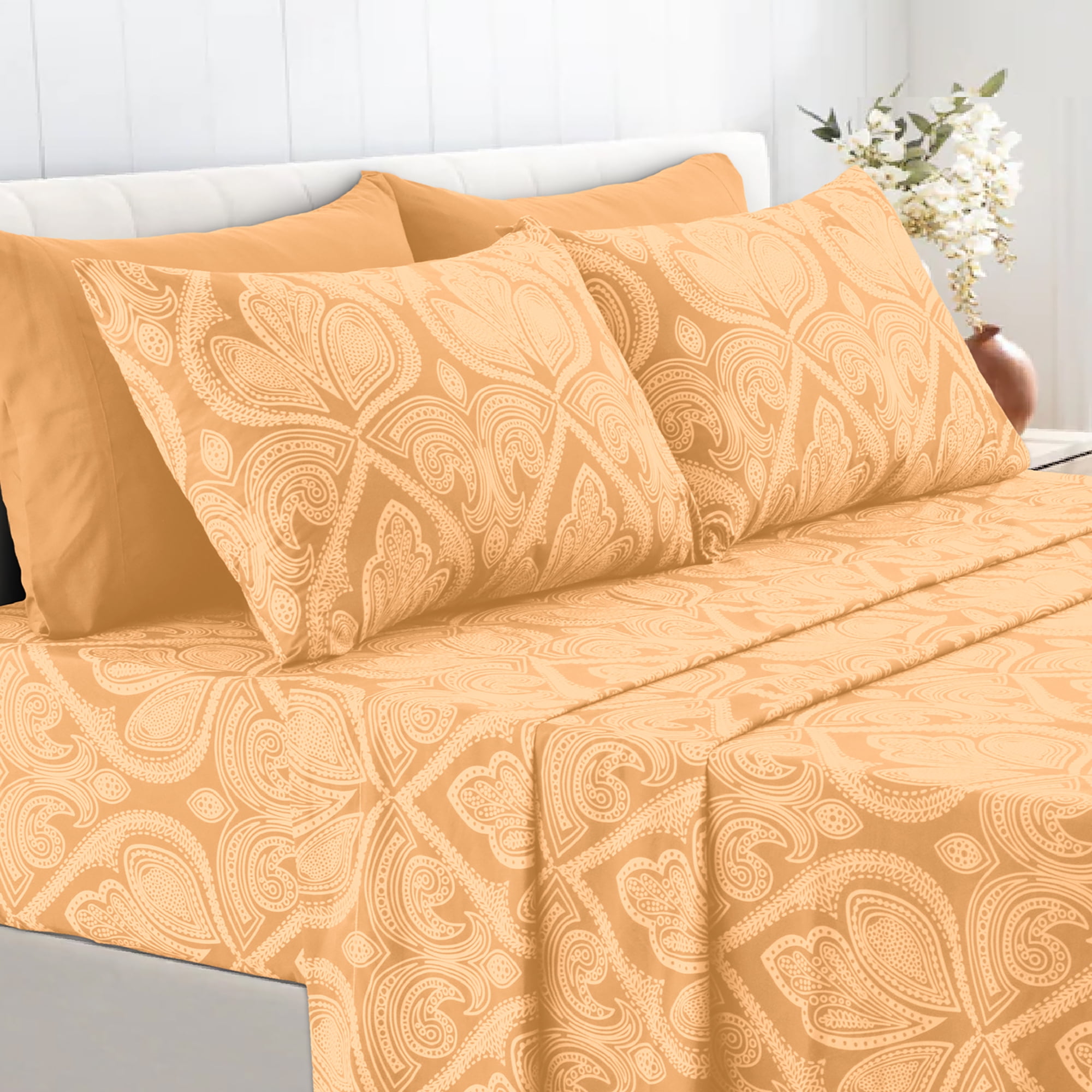 Details about   Lux Decor Collection Bedsheet Set Brushed Microfiber 1800 Thread Count Bedding 
