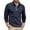 Blue, variant on MIXUE Polo Shirts For Men Summer Solid Color Lapel Button Down Long Sleeve Slim Fit Casual Comfortable Breathable Daily-Wear,White,XL