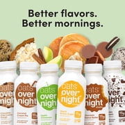 (4 pack) Oats Overnight Chocolate Peanut Butter Protein Overnight Oatmeal Shake, 2.2 oz, 1 Count
