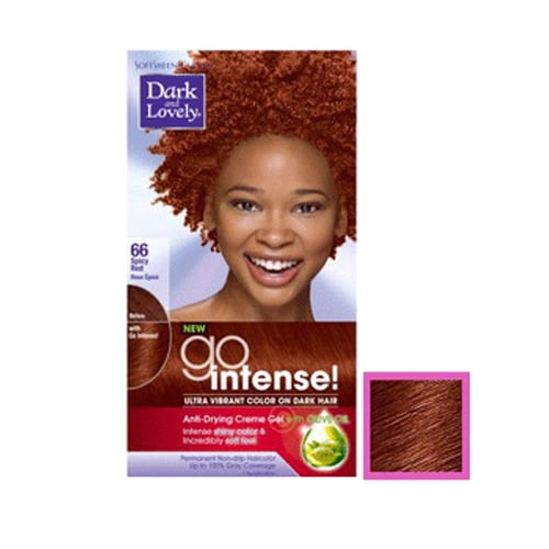 Dark and Lovely Go Intense 66 Hair Color, Spicy Red 1 Kit