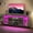 Brown, variant on ModFusion 70" TV Cabinet with Storage, RGB LED Lights, Power Strip, Tempered Glass Shelves, Water Ash Black Wood & Iron Frame – Fits TVs up to 75"