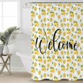 thumbnail image 2 of Lemon Shower Curtains for Bathroom Waterproof Fabric Bath Curtains Decor Bath Tub Curtain Welcome Summer Pastoral Yellow Fruit Watercolor Decorative Shower Curtain Sets with 12 Hooks, 72x72 Inch, 2 of 6
