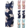 thumbnail image 1 of Sentmoon Vêtements de Grossesse pour Femmes Grande Taille Robe d'Allaitement Sans Manches Col Rond Couleur Unie Ample Extensible Robes de Plage Mode pour Filles Douche m, 1 of 7