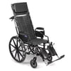Invacare Tracer SX5 Recliner Wheelchair, With Desk Length Arms and T94HAP Elevating Legrests with Padded Calf Pads, 18" Seat Width