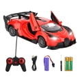 thumbnail image 2 of Coche de juguete Control remoto Recargable Coche de carreras Juguete Inalámbrico de alta velocidad Regalo para niños, Tipo 1, Rojo Inevent FN000522-01B, 2 of 7