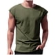 thumbnail image 1 of pstuiky Camisetas sin mangas para hombre, Camiseta informal de color liso sin mangas con cuello en V para hombre, interior moderno y moderno. Camisas para hombres m, 1 of 5