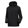 thumbnail image 2 of Veste de Pluie Imperméable pour Hommes, Légère, avec Capuche et Fermeture Éclair, pour Randonnée et Course en Plein Air, 2 of 3
